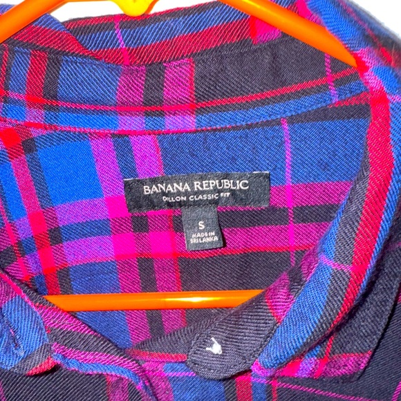 Banana republic men’s button down flannel - size small - Picture 3 of 4